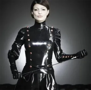 😏 latex, uniform, woman, discipline, dominatrix telegram sticker