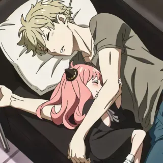 🕵‍♂ Anya Forger Spy × Family Anime, Schlafend, Familie, Süß, Yor Forger, Spy x Family, Anya telegram sticker