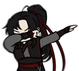 😏 ท่า Dab, อนิเมะ, ตัวละคร, การ์ตูน whatsapp sticker