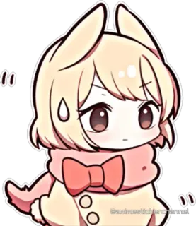 😅 Anime, Cartoon, Kawaii, Niedlich, Chibi, Sticker telegram sticker