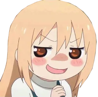 😈 Anime, Dibujo animado, Presumido, Cara, Expresión telegram sticker