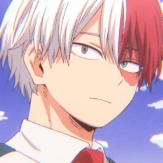 🌷 Shoto Todoroki My Hero Academia Anime, My Hero Academia, Shoto Todoroki, Karakter, Karakter anime telegram sticker