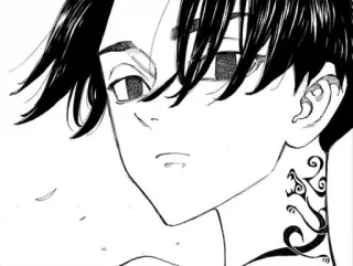 🙁 Anime, Manga, Charakter, Tattoo, Nacken Tattoo whatsapp sticker