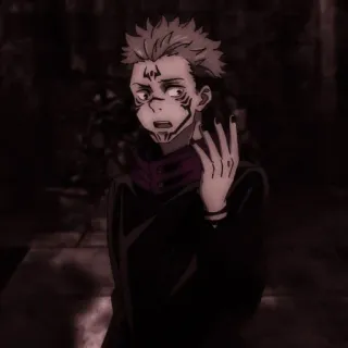 👹 Ryomen Sukuna Jujutsu Kaisen Anime, Fluchgeist, Bösewicht, Sukuna, Jujutsu Kaisen whatsapp sticker