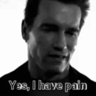 🖤 Yes, I have pain 痛苦, 难过, 梗, 是, 情绪, 感觉 telegram sticker