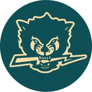 ❤ animal, wolf, lightning bolt, symbol, mascot telegram sticker