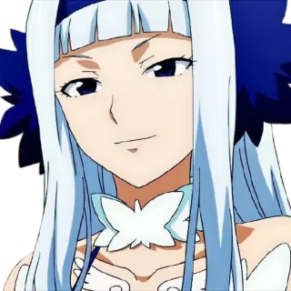 🙂 Mirajane Strauss Fairy Tail Anime, Fairy Tail, Mirajane Strauss, Weißes Haar, Lächeln, Charakter telegram sticker