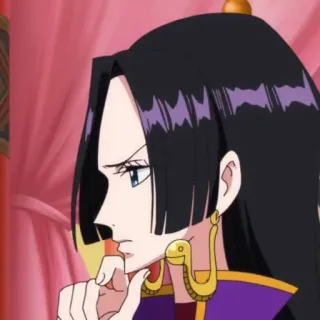 🤔 Boa Hancock One Piece Anime, Personagem, Mulher, Pirata, Cobra telegram sticker