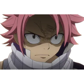 😕 Natsu Dragneel Fairy Tail Anime, Mangá, Fairy Tail, Natsu Dragneel, zangado, Dragon Slayer de Fogo whatsapp sticker