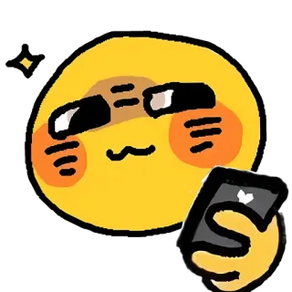 🌝 Emoji, Żółty, Rumienić się, Telefon, Internet telegram sticker