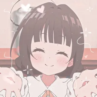 💗 Chica anime, Lindo, Ilustración, Kawaii, Dibujo animado telegram sticker