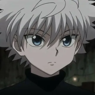 🌟 Killua Hunter x Hunter อนิเมะ, คิรัวร์, ฮันเตอร์ x ฮันเตอร์, การ์ตูน, แอนิเมชั่น, HxH, ตัวละคร telegram sticker