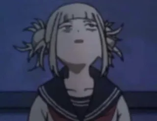😶 Himiko Toga My Hero Academia Anime, Manga, My Hero Academia, Himiko Toga, Uniforme scolaire telegram sticker