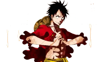 🗣 Monkey D. Luffy One Piece อนิเมะ, วันพีซ, มังกี้ ดี ลูฟี่, โจรสลัด, มังงะ telegram sticker