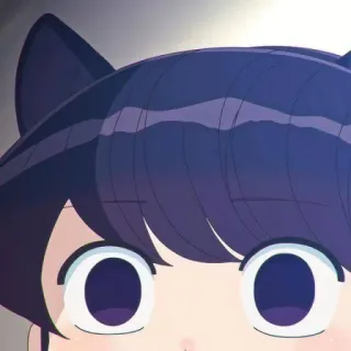 🐱 Komi Shouko Komi Can't Communicate 애니메이션, 코미, 코미 양은 커뮤증입니다, 귀여운, 여자, 만화, 수줍음 telegram sticker