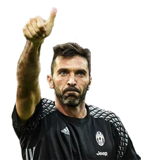👍 Gianluigi Buffon 足球, 足球, 体育, 守门员, 赞, 意大利语 whatsapp sticker