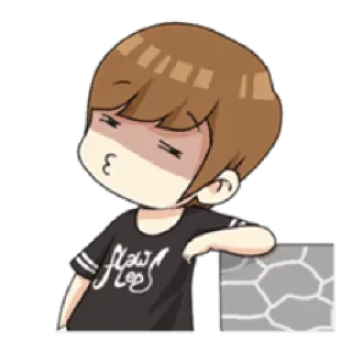 😚 Flows Flow Kartun, Lucu, Karakter, Emo, Anak laki-laki whatsapp sticker