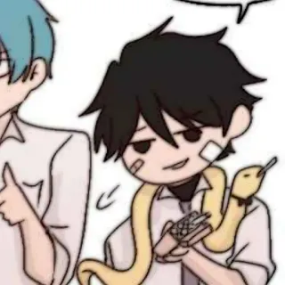 🐈‍⬛️ sticker, cartoon, figur, anime, manga, schlange whatsapp sticker