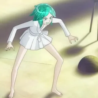 😡 Land of the Lustrous anime, manga, character, land of the lustrous, phosphophyllite telegram sticker