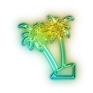 🌴 palm tree, tropical, island, beach, summer, vacation telegram sticker