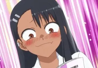 😂 Nagatoro Don't Toy with Me, Miss Nagatoro อนิเมะ, การ์ตูน, ตัวละคร, คุณนางาโทโระ, ยิ้ม, น่ารัก, นางาโทโระ whatsapp sticker