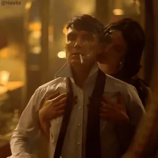 🥃 Thomas Shelby Peaky Blinders cillian murphy, smoking, period drama, 1920s, crime telegram sticker