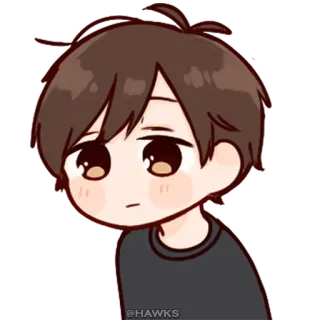💞 @HAWKS Anime, Hoạt hình, Con trai, Dễ thương, Nhãn dán telegram sticker