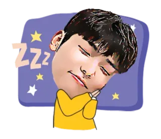 😴 Zzz sono, zzz, dormindo, desenho animado, noite, cansado telegram sticker