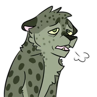 Midori Leopard whatsapp stickers