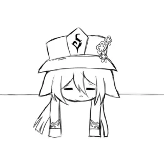 😑 Hu Tao Genshin Impact Anime, Video game, Genshin Impact, Hu Tao telegram sticker