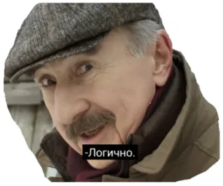 😏 Логично. 남자, 논리적인, 사고, 러시아어 telegram sticker