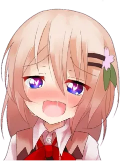 😻 animé, fille, pleurs, triste, dessin animé, chibi telegram sticker