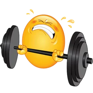🏋 Émoji, Haltérophilie, Exercice, Fitness, Sports, Gym, Force athlétique whatsapp sticker