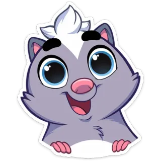 Скунс Стёпа (@TgSticker) telegram stickers
