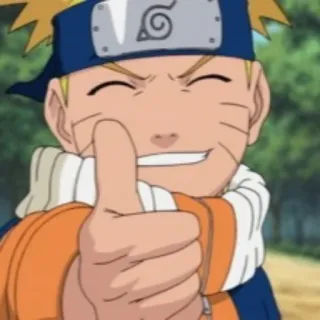 👍 Naruto Uzumaki Naruto Anime, Manga, Naruto, Daumen hoch, Charakter telegram sticker