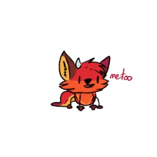 👍 cuddle Fuchs, niedlich, Tier, Cartoon, kuscheln telegram sticker