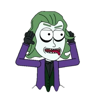 🤪 Joker Joker, kartun, penjahat, karakter, stiker telegram sticker