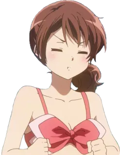 😡 Anime, Mädchen, Badeanzug, Cartoon, Bikini telegram sticker