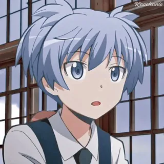 🦕 Nagisa Shiota Assassination Classroom anime, manga, Nagisa Shiota, Assassination Classroom, cartoon character, anime boy telegram sticker