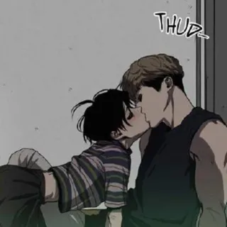 ➖ THUD kiss, love, romance, yaoi, bl, lgbt telegram sticker