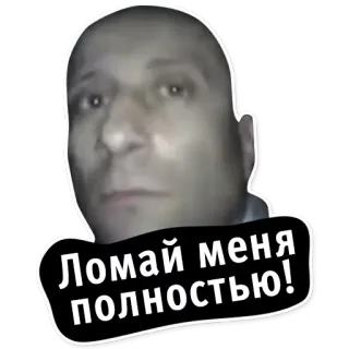 😭 Ломай меня полностью! telegram sticker