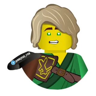 😀 Lloyd Garmadon Ninjago NINJAGO_FAN lego, ninja, green, cartoon, character telegram sticker