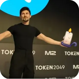 🖼 TOKEN2049 conference, technology, blockchain, event, speaking, digital currency telegram sticker