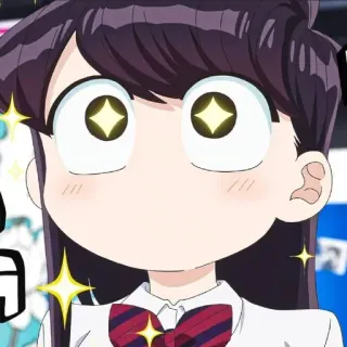 💈 Komi Shouko Komi Can't Communicate Аниме, Коми не может общаться, Коми Сёко, милый, Фанатское творчество telegram sticker