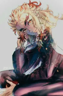 🔥 Rengoku Kyoujurou Demon Slayer アニメ, 鬼滅の刃, 煉獄, マンガ, 炎柱 telegram sticker