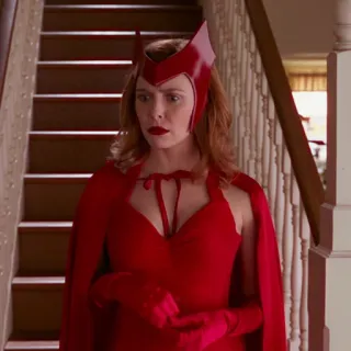 😒 Scarlet Witch Алая Ведьма, Ванда Максимофф, Marvel, Супергерой, Персонаж комиксов whatsapp sticker