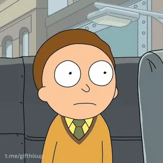 😐 Morty Smith Rick and Morty t.me/gifthisup Morty, Cartoon, Animation, Erwachsenenanimation, Lustig, Charakter, Rick und Morty whatsapp sticker