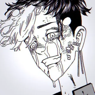 ❤️ 卍 anime, manga, crying, character, tattoo, japanese telegram sticker