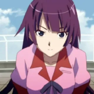 🧿 Hitagi Senjougahara Bakemonogatari Anime, Monogatari, Senjougahara, Hitagi, Süß, Schuluniform telegram sticker