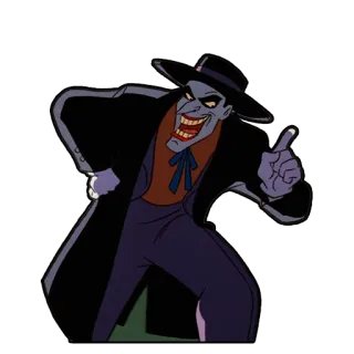 ☝️ Joker Joker, DC Comics, Bösewicht, Cartoon whatsapp sticker